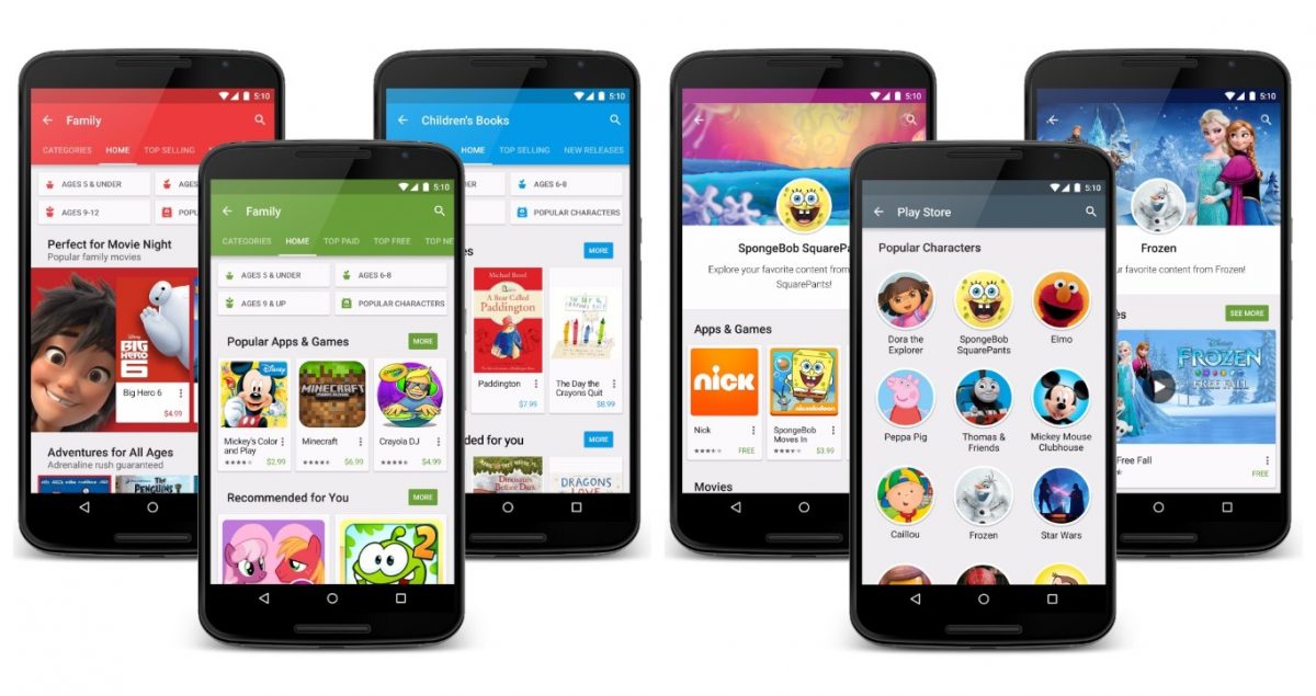 Google Play Family Library: alle Apps und Spiele mit der Familie teilen