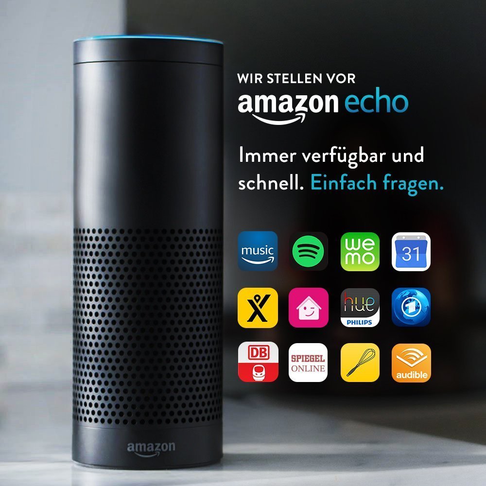 Amazon Echo gibt es aktuell für 129,99 Euro statt 179,99 Euro 1